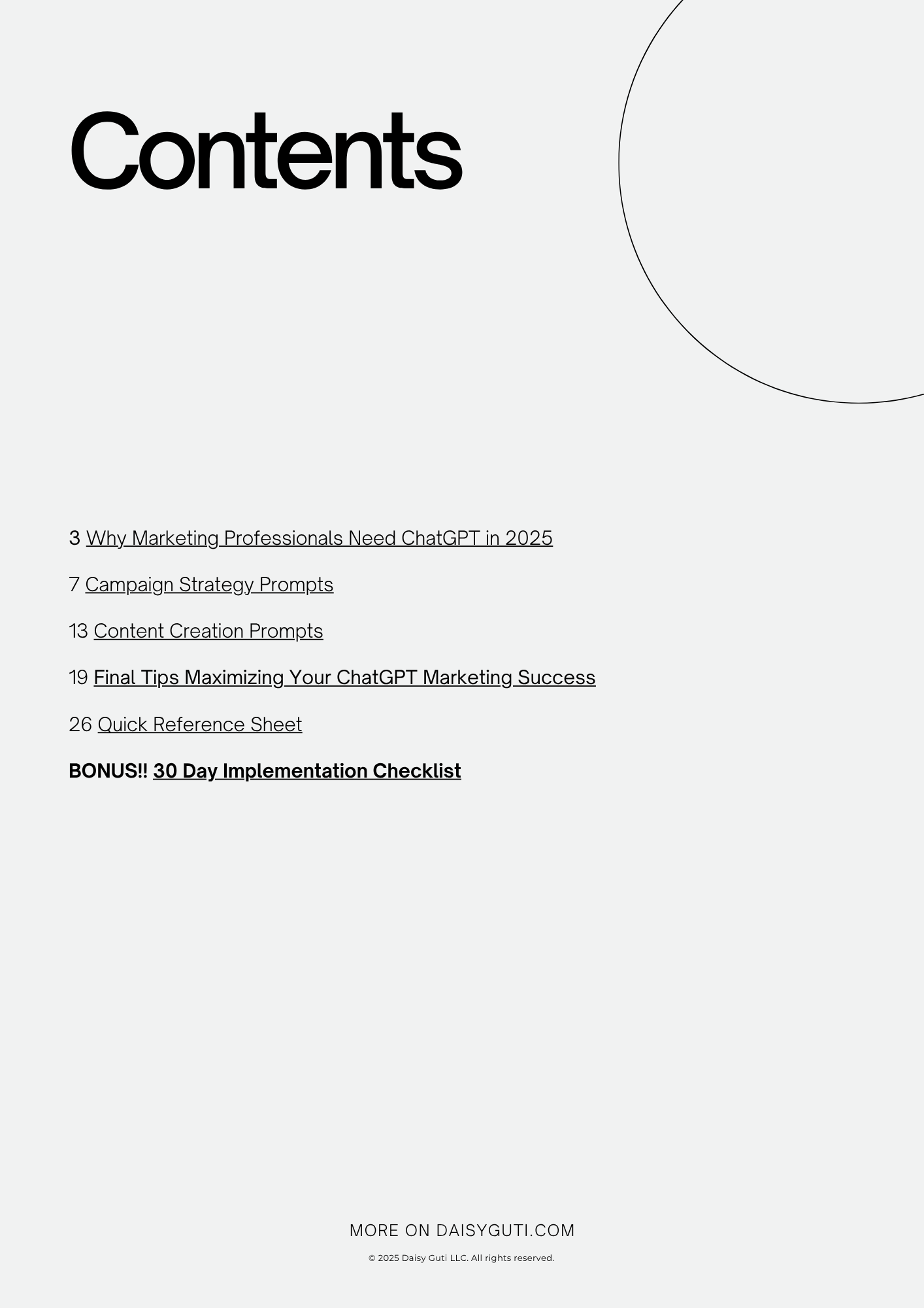 chatgpt marketing playbook for professionals + bonus video series & prompt library - Daisy Guti chatgpt marketing playbook for professionals + bonus video series & prompt library