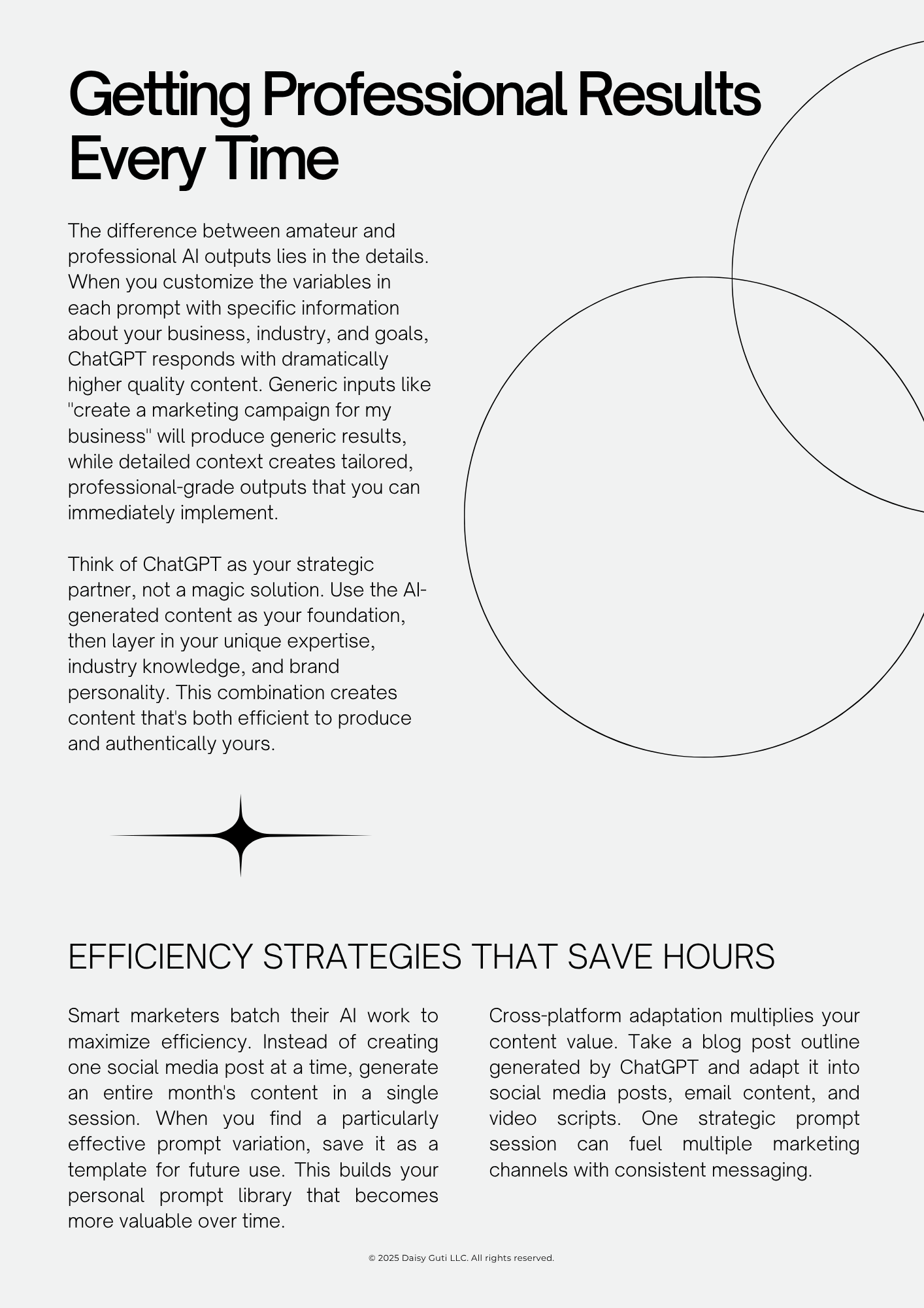 chatgpt marketing playbook for professionals + bonus video series & prompt library - Daisy Guti chatgpt marketing playbook for professionals + bonus video series & prompt library